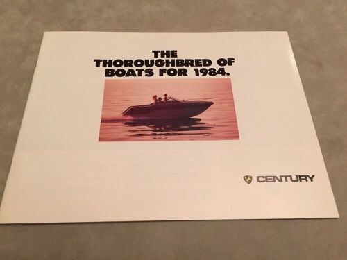 Century boat~boats~1984 original sales brochure~mint condition~coronado~resorter