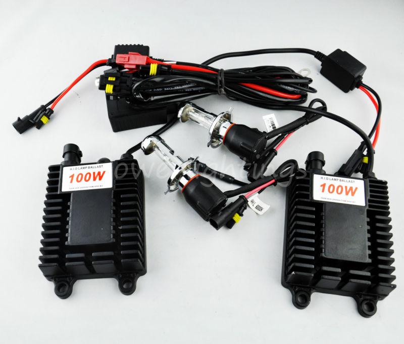 100w hid ac ballast  xenon h4 -3 9003 hb2 hi/lo bixenon kit dual beam big power