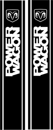 Dodgel ram power wagon bed stripe kit 9&#034;x46&#034; vinyl decal -choice of colors