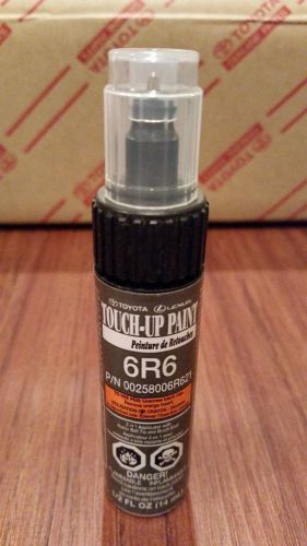 Genuine toyota touch up paint 1/2 oz pen &amp; brush 6r6 mineral green opalescent