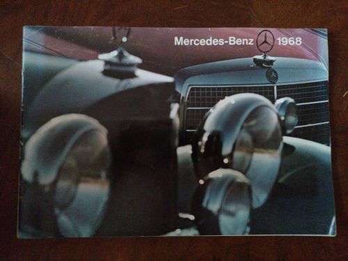 1968 mercedes-benz sales brochure - 280se 280s 280sl 250 230 220