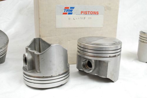 New vtg trw set of 8 l2295f std power forged pistons 440 dodge plymouth nos nib