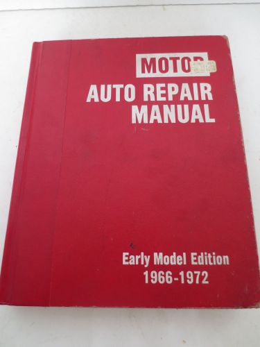 Motor 1966-1972 original shop service auto repair  manual
