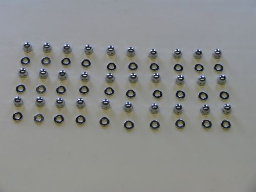 Chrome head acorn nuts &amp; washers 21-28 packard 6cyl set