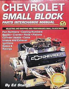 Sa design sa55p book: chevrolet small block parts interchange manual