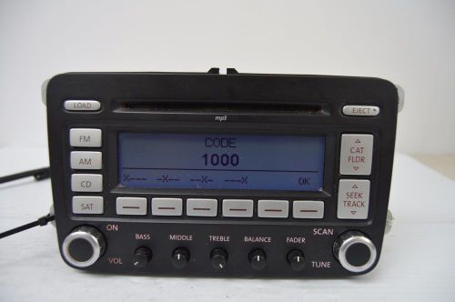 06 07 08 09 vw jetta golf passat rabit radio am fm 6cd player tested aa28#002