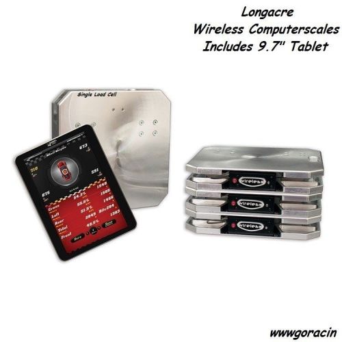 Longacre racing computerscales wireless with 9.7&#034; tablet xli single load cell,rd