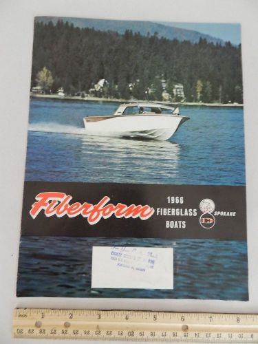 Vintage boat brochure-1966 fiberform boats- vintage boating- vintage outboard