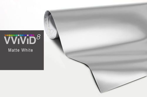 50ft x 60" white matte vinyl car wrap diy sheet roll film satin sticker vvivid
