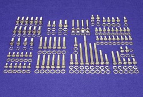 Ford small block 260 289 302 stainless steel engine hex bolt kit