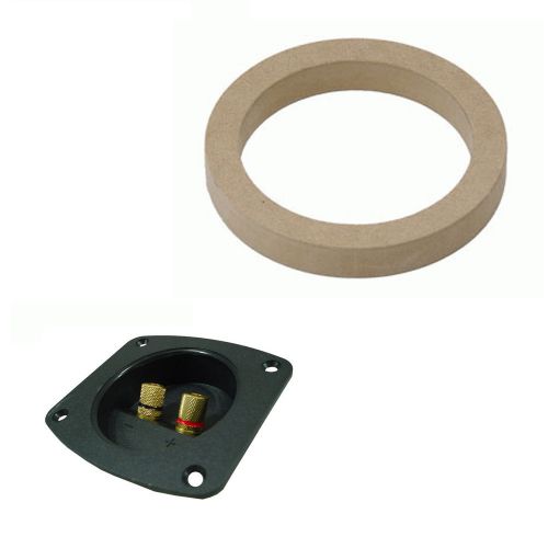Install bay sr6 6 x 1/2 inch one pair of premium quality mdf speaker rings