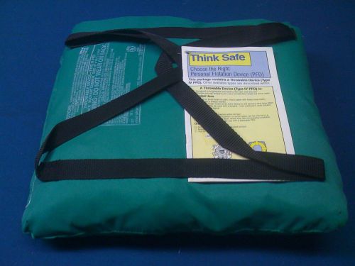 Flotation device buoyant cushion new 4 u.s coast guard approved type iv personal