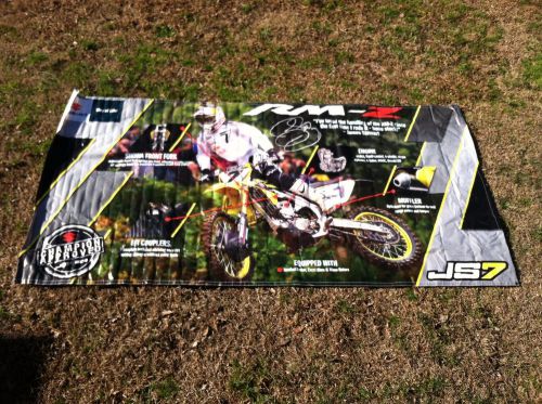 Suzuki rm-z james stewart banner huge 112" x 57 1/2" supercross motorcross js7