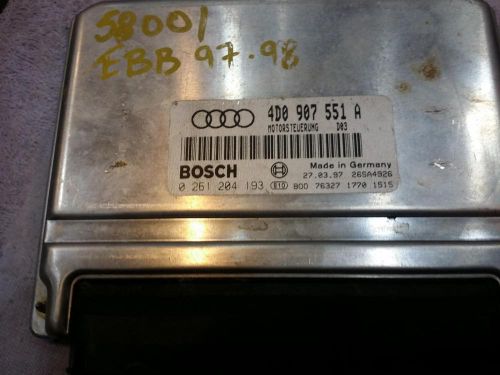 Audi audi a4 engine brain box electronic control module; 2.8l, engine id aha,