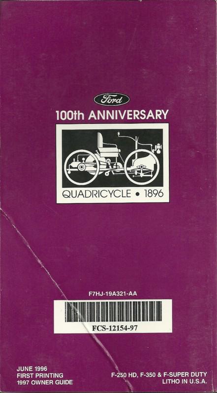 RARE FORD F-250 HD, F-350 AND F- SUPERDUTY COMPLETE OWNERS MANUAL SET, UNUSED, US $47.00, image 3