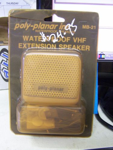 Vhf speaker white poly planar 665 mb21w 8watt white marine electronics boat part