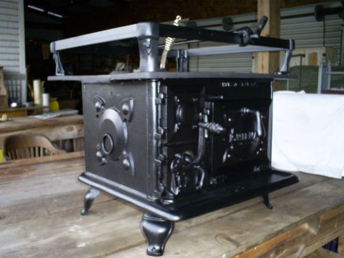 Cast iron wood or coal stove boat cook stove w/oven the shipmate stove co