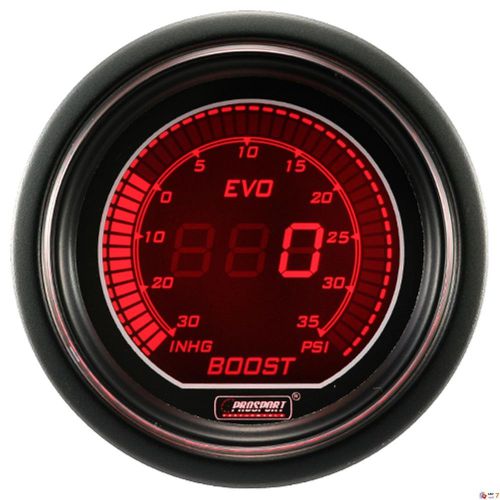 Buy PROSPORT 52mm EVO Series Digital Red / Blue Led Boost Gauge PSI in