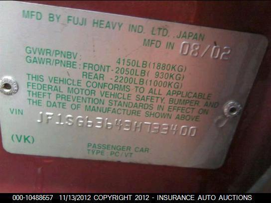 03 04 05 06 07 08 FORESTER L. QUARTER PANEL, US $300.00, image 9