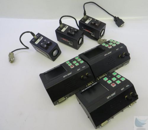 Lot of 3 on patrol video opv-2000 dash cam systems w/ cameras untested
