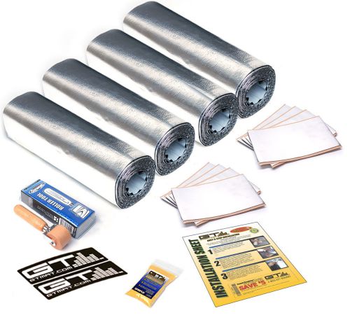 Two door kit 12"x36" sheets gtmat pro+ reflex car sound deadener+ dynamat roller