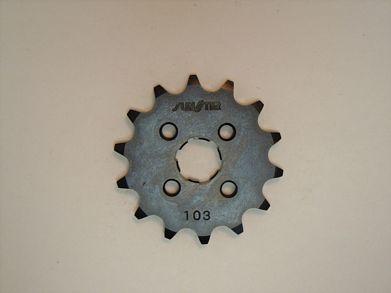 Sunstar sprocket front 15t 420 steel fits honda ct70 1971