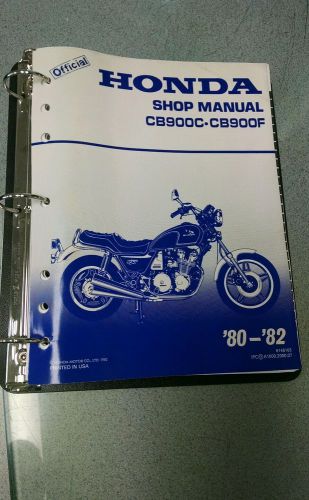 Honda cb900c cb900f 80-82 factory service manual custom super sport w/addendum