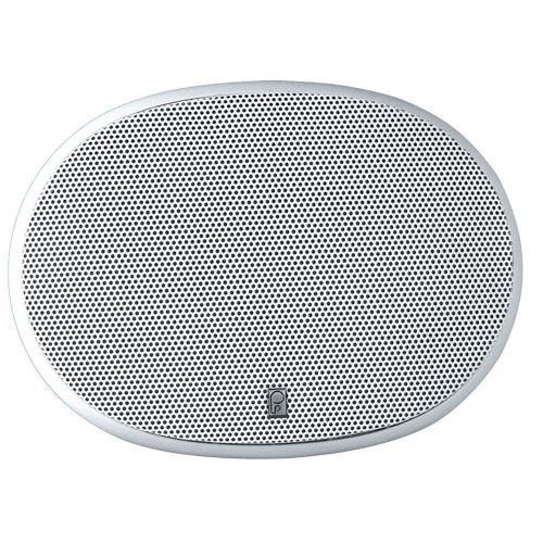 Polyplanar ma6900 6&#034; x 9&#034; 3-way platinum oval marine speaker - (pair) white