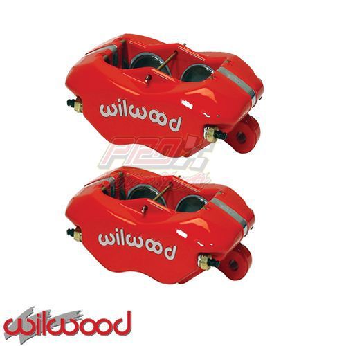 1 pair red wilwood forged dynalite 4 piston caliper .081sprint 120-6816r