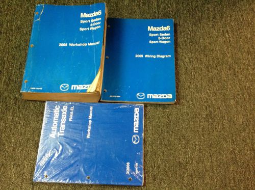 2005 mazda6 5 door sport service repair workshop shop manual set w ewd + oem
