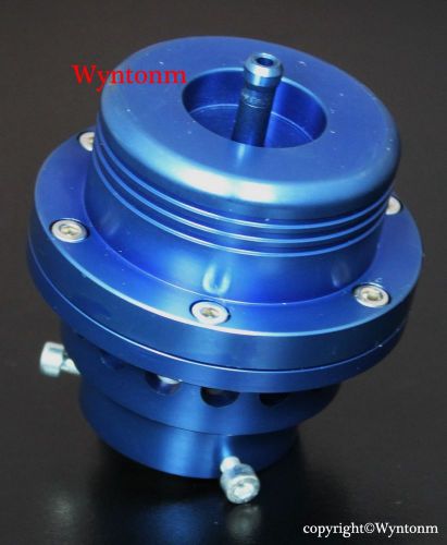 Turbo piston type bov blow off valve + aluminum &amp; mild steel weld flange xs blue