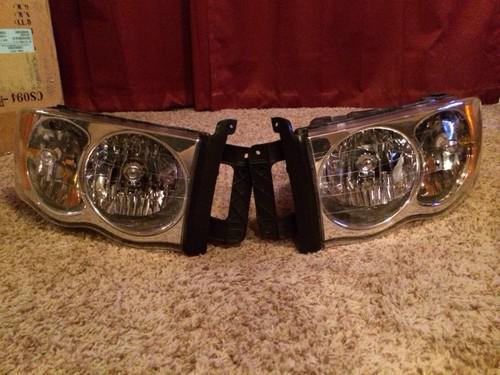 02-05 DODGE RAM PICKUP TRUCK CRYSTAL HEADLIGHTS LAMPS LIGHTS (LEFT+RIGHT), US $0.99, image 3
