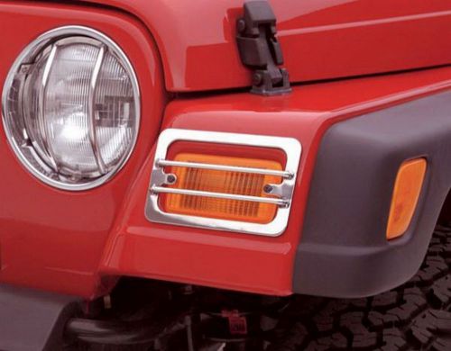 Rampage 5480 euro head light guard kit fits 97-06 wrangler (lj) wrangler (tj)