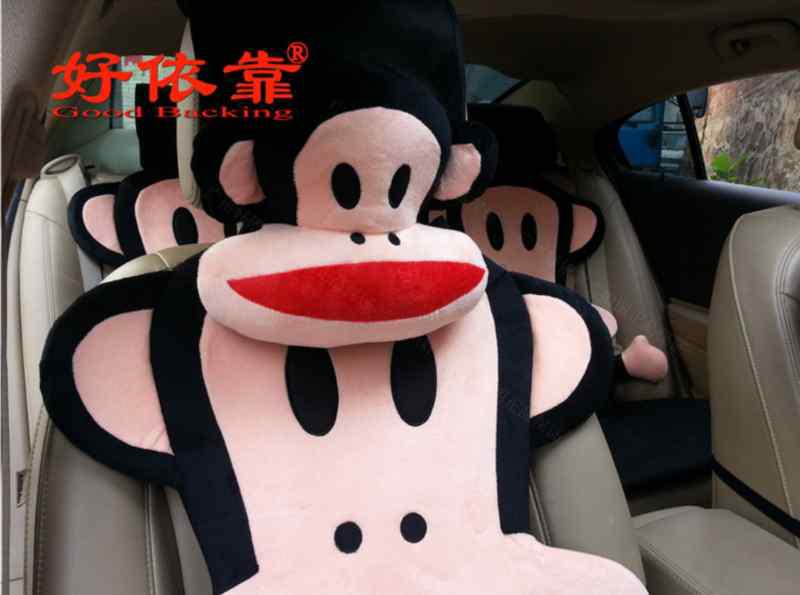 14PC-black cartoon mouth monkey plush car seat cushion design, US $180.00, image 4
