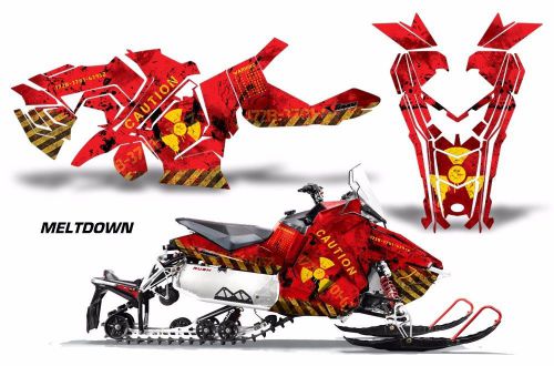 Amr racing sled wrap polaris axys snowmobile graphics sticker kit 2015+ meltdown