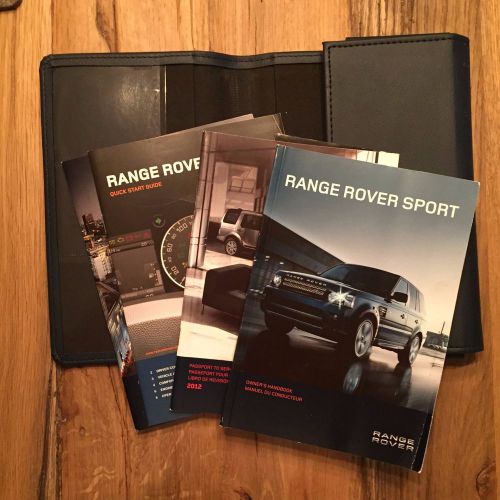2012 range rover sport owners manual set with case land rover oem