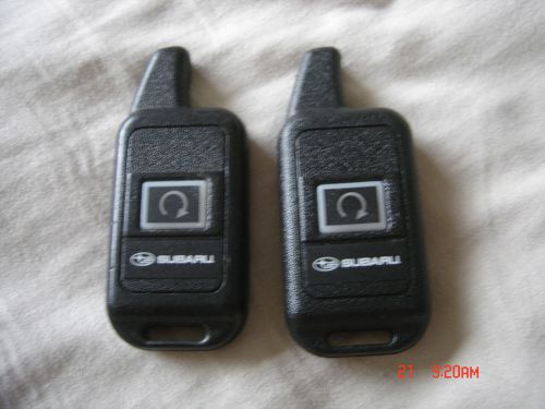 Subaru factory remote start keychain transponders (pair)(1 new/1used)