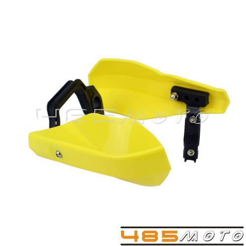 Yellow motorcycle 7/8&#034; brush bar hand guards for suzuki dr drz ds rm rmz 80 250