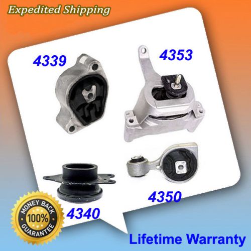 Engine motor &amp; trans mount 4pcs for 07-12 nissan altima 2.5l auto cvt trans.m988