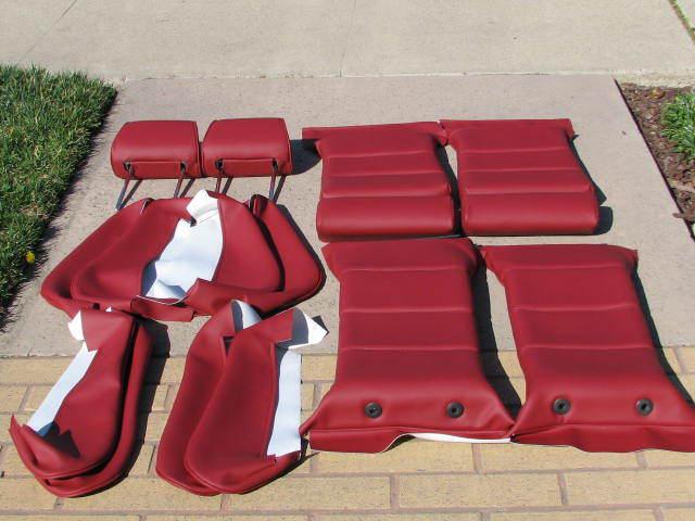 Bmw e30 325i 318i  325is m3 sport seats cardinal red upholstery kits  convt new