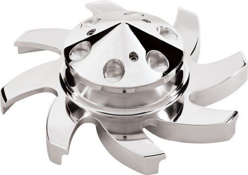 Billet specialties 85220 polished alternator pulley with fan