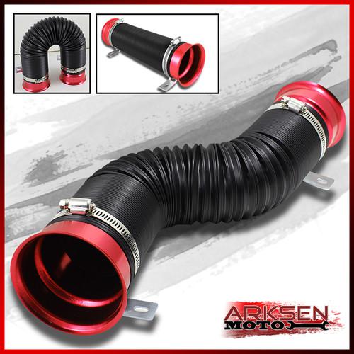 Buy JDM Racing Sport Red Cold Air Intake Pipe Duct Tube Kit W/ Mounting