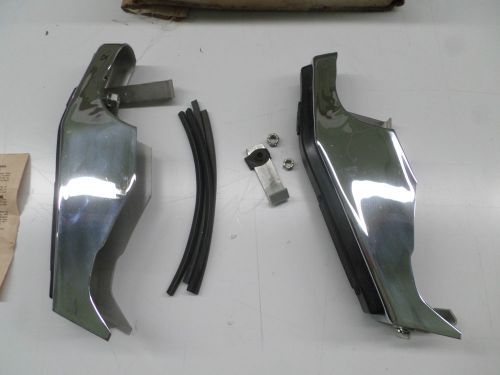 1972 72 nors ford galaxie ltd custom 500 brougham front bumper guards w/hardware