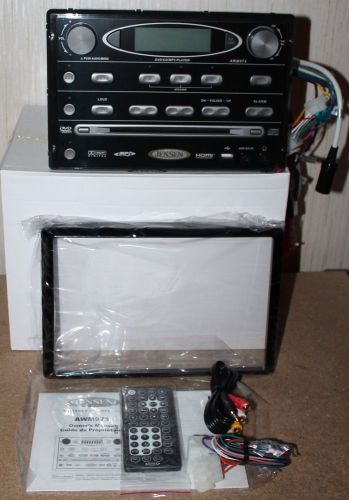 Jensen awm975 am/fm cd/dvd usb/ipod ready wall mount 12v rv camper radio hdmiout