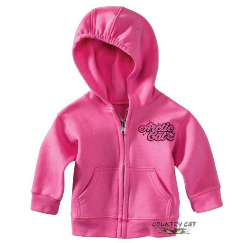 Arctic cat infant full zip motorsports hoodie sweatshirt – pink - 5263-32_