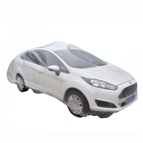 Useful car covers clear transparent plastic car cover with elastic band us9