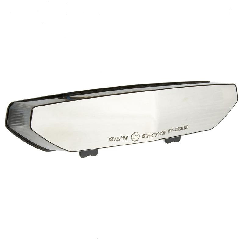 Chrome integrated led blinker taillight kawasaki zx6r 07-08