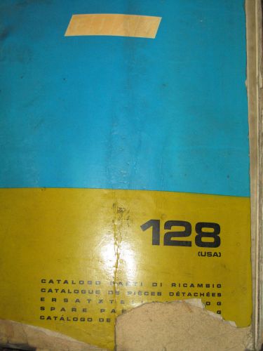Fiat 128 sedan station wagon 1971-73 factory spare parts catalog