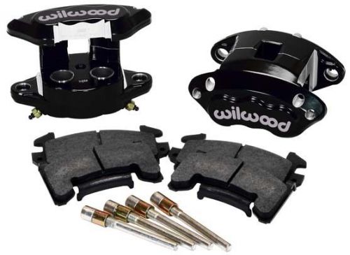 Wilwood d154 brake caliper &amp; pad set w/pins,dual piston,0.81&#034;,blk,gm metric,1.12