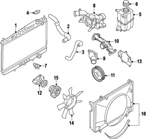 Nissan\infiniti 212001la0a genuine oem thermostat